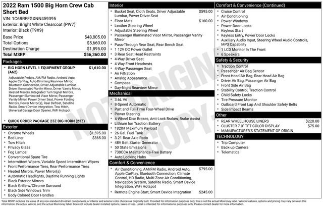 Used 2022 RAM 1500 Big Horn image 36