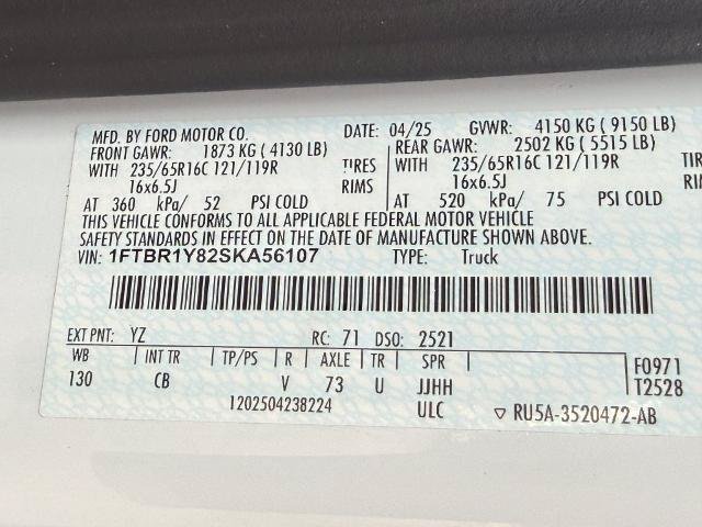 Certified 2025 Ford Transit 250 Low Roof w/ Exterior Upgrade Package RWD image 27