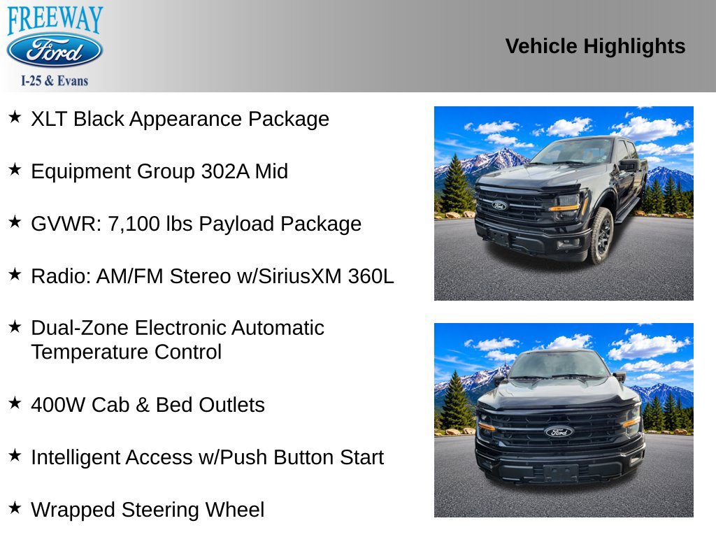 Certified 2025 Ford F150 XLT w/ Equipment Group 302A MID AWD/4WD image 4