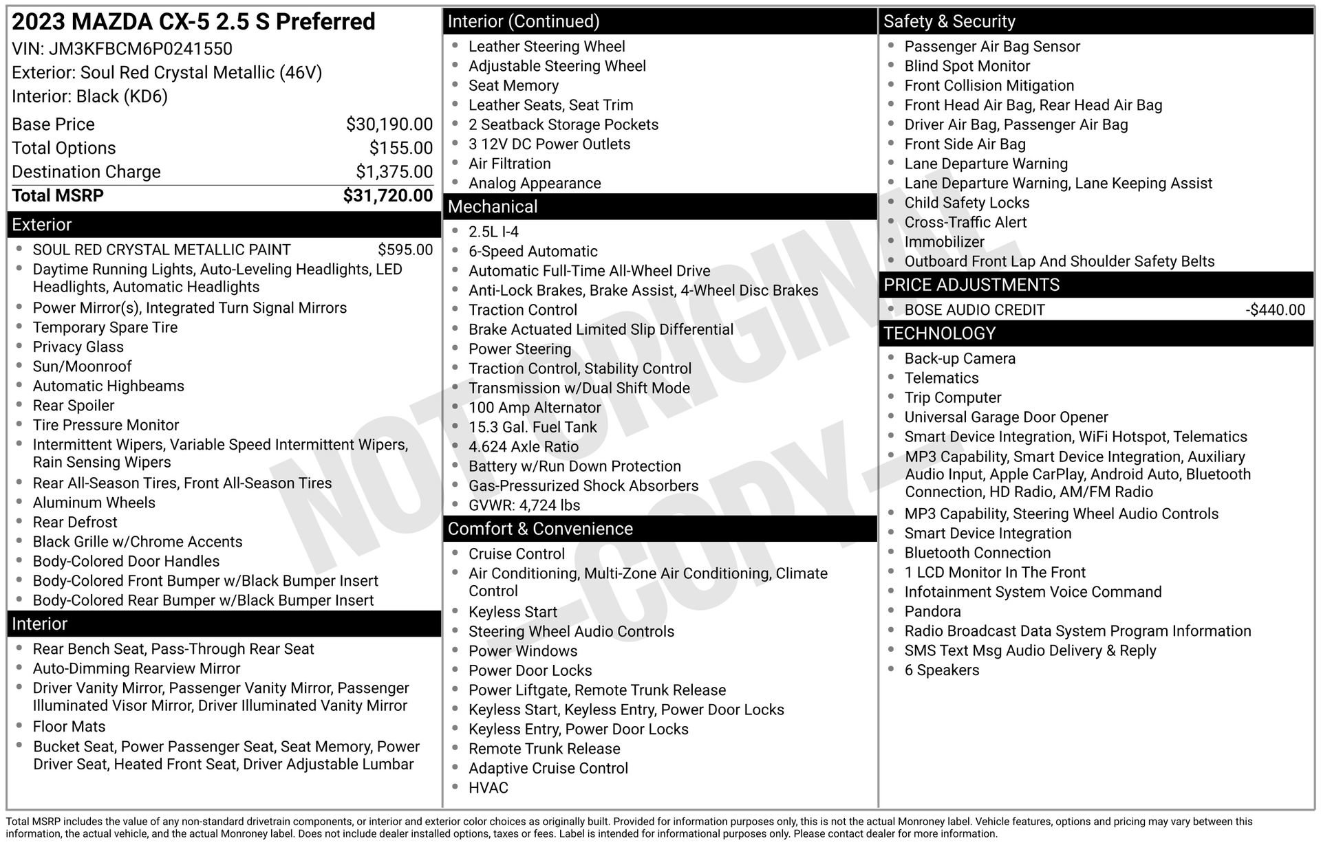 Used 2023 MAZDA CX-5 AWD 2.5 S w/ Preferred Package image 16