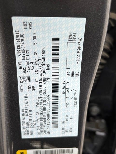 Certified 2025 Ford Ranger XLT w/ Equipment Group 301A High image 31