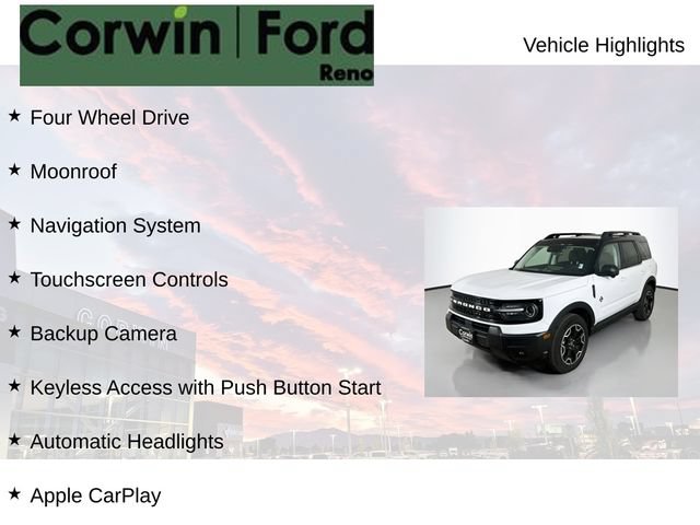 Certified 2025 Ford Bronco Sport Outer Banks w/ Outer Banks Tech Package+ AWD/4WD image 7