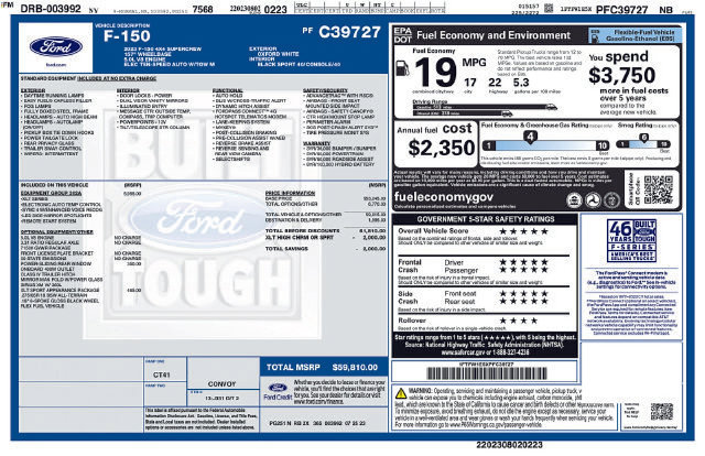 Certified 2023 Ford F150 XLT w/ Equipment Group 302A High AWD/4WD image 12