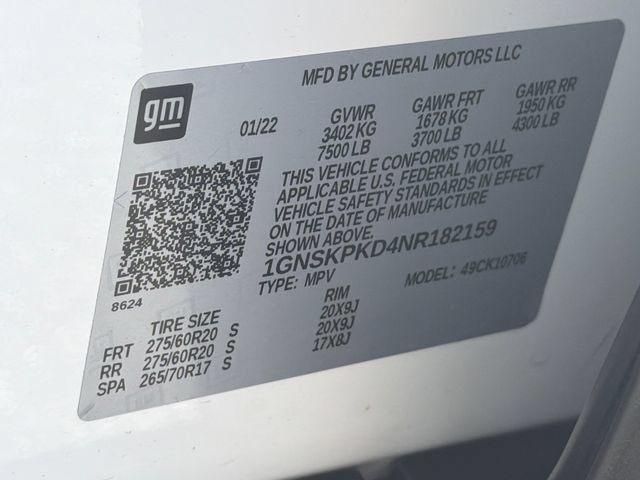 Used 2022 Chevrolet Tahoe Z71 w/ Luxury Package AWD/4WD image 36