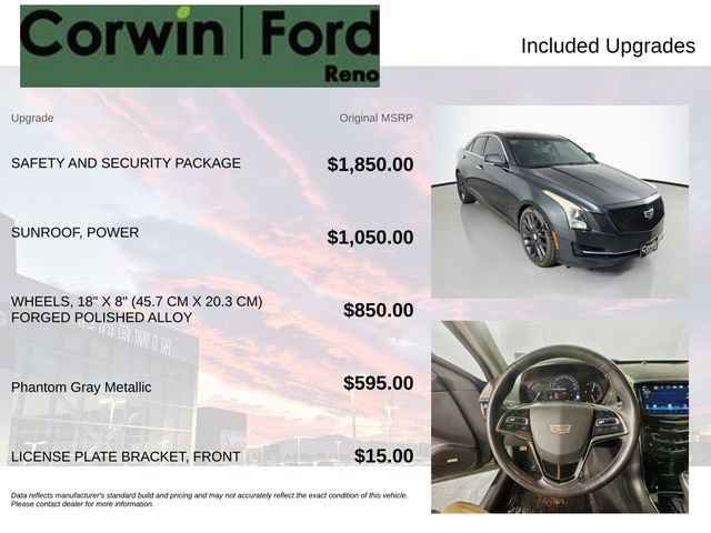 Used 2017 Cadillac ATS Luxury w/ Safety and Security Package AWD/4WD image 3