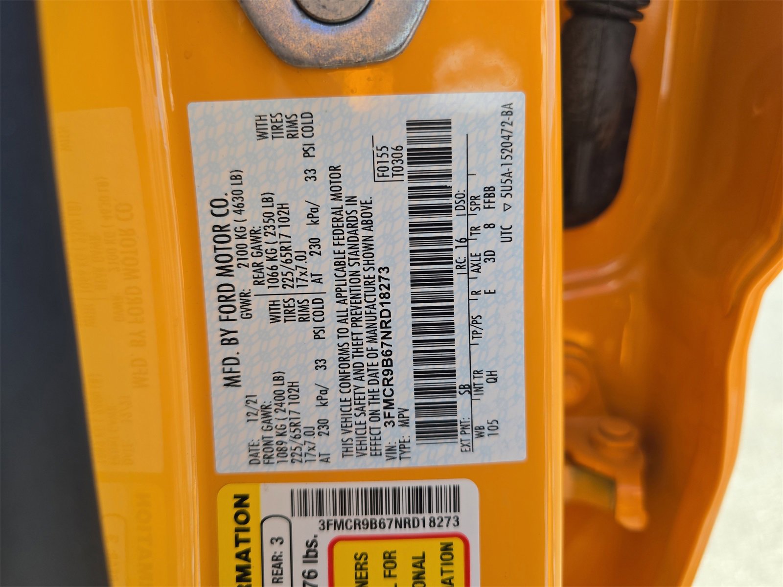 Certified 2022 Ford Bronco Sport Big Bend w/ Convenience Package image 30