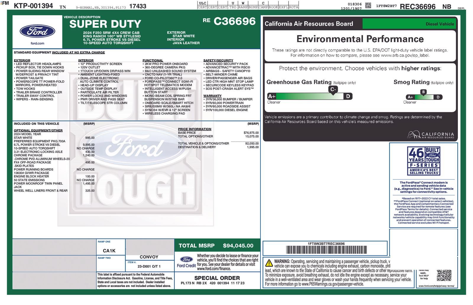 Certified 2024 Ford F250 King Ranch w/ Chrome Package AWD/4WD image 16