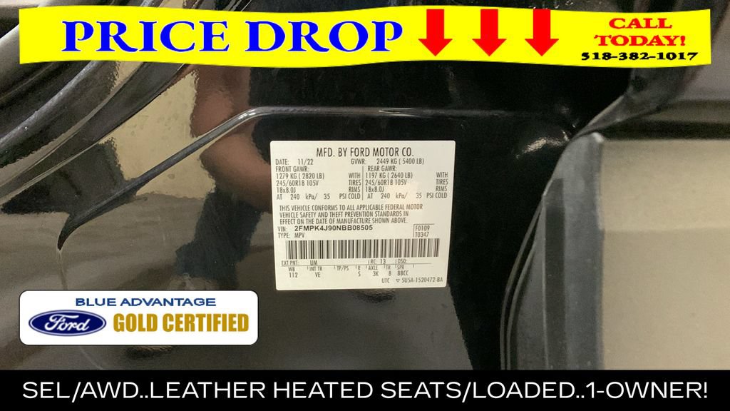 Certified 2022 Ford Edge SEL w/ Convenience Package AWD/4WD image 49