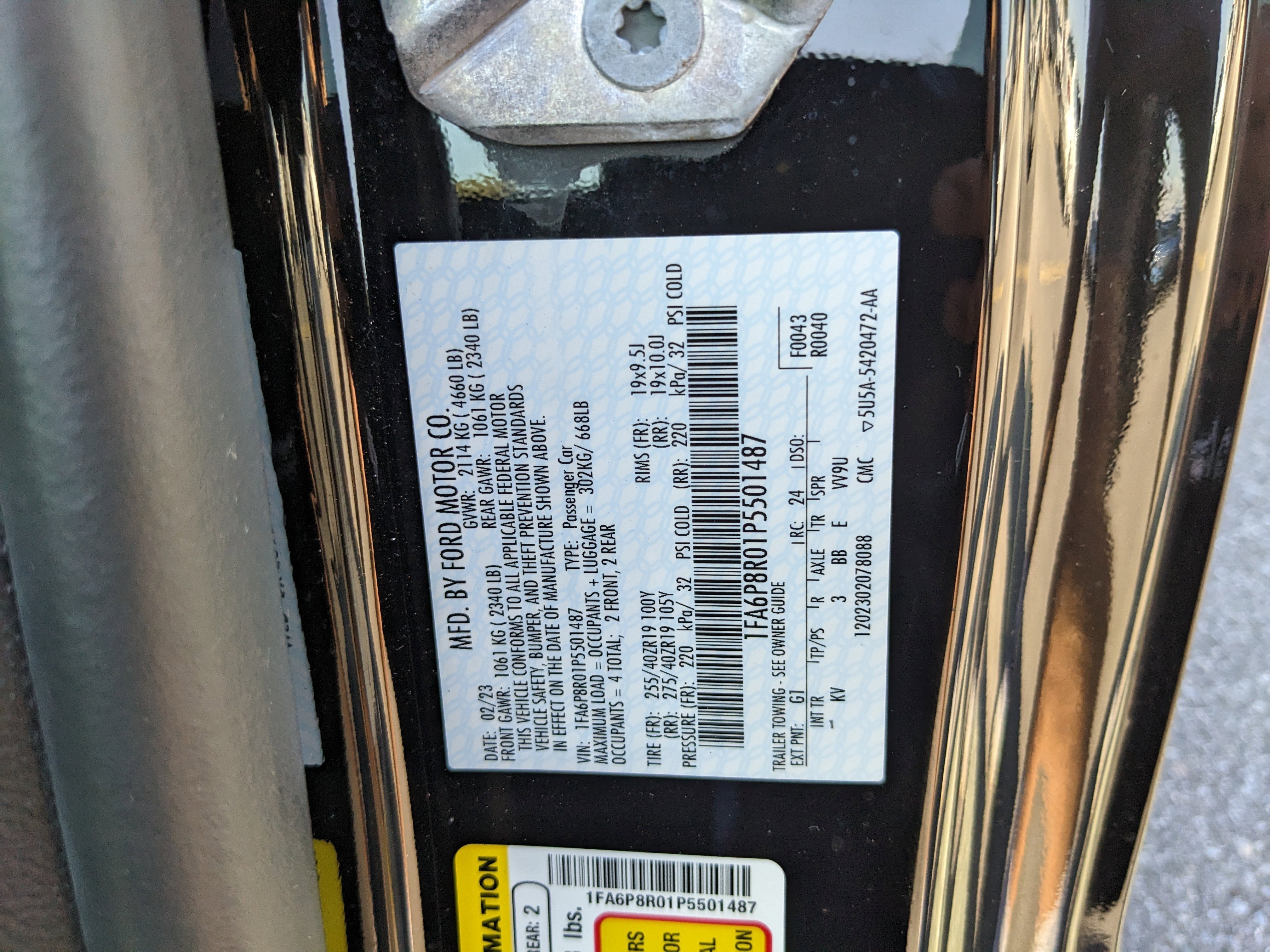 Certified 2023 Ford Mustang Mach 1 w/ Equipment Group 700A image 35