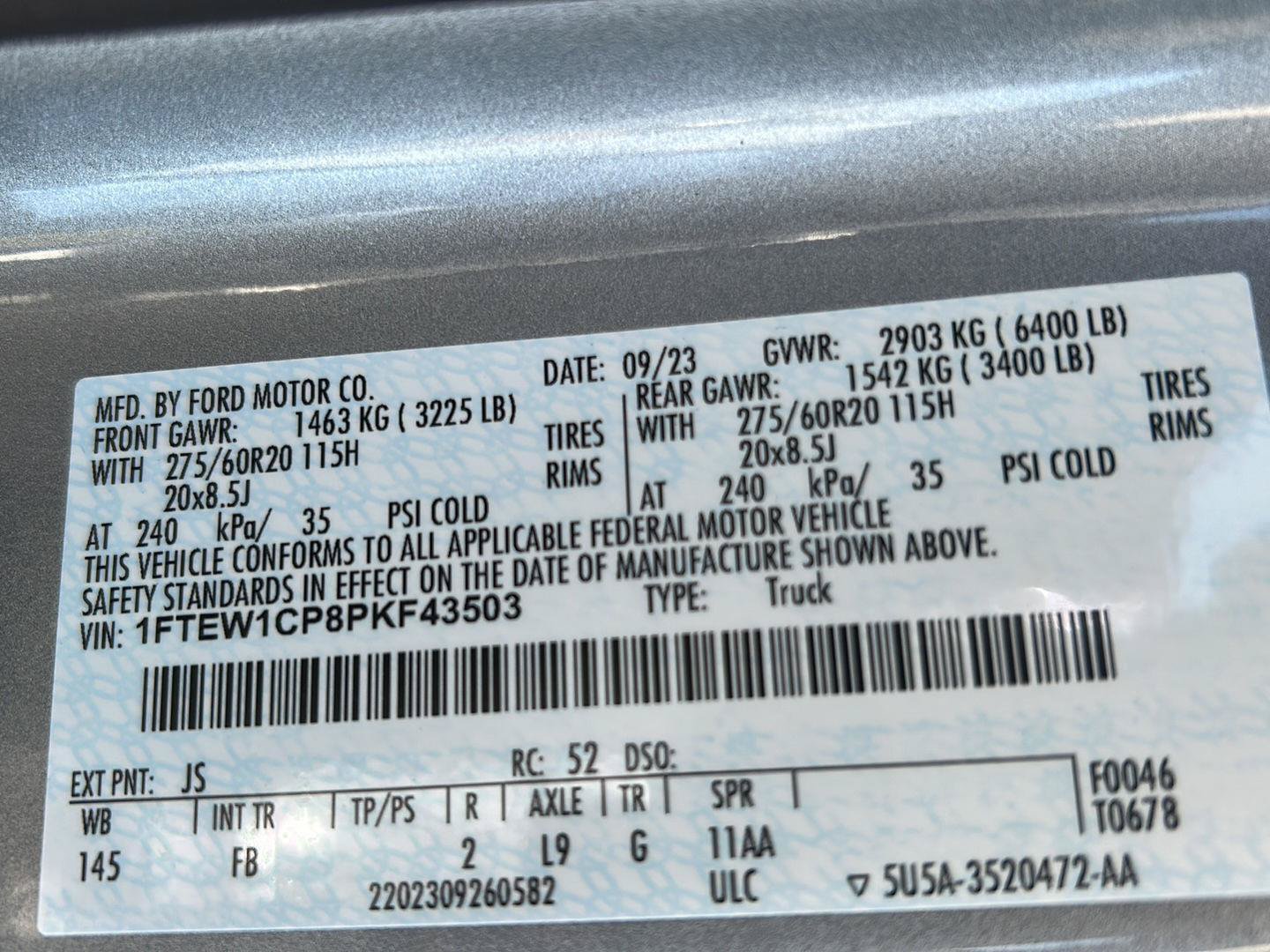 Certified 2023 Ford F150 XLT w/ Equipment Group 302A High RWD image 32