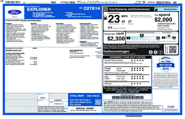 Certified 2025 Ford Explorer Active AWD/4WD image 34