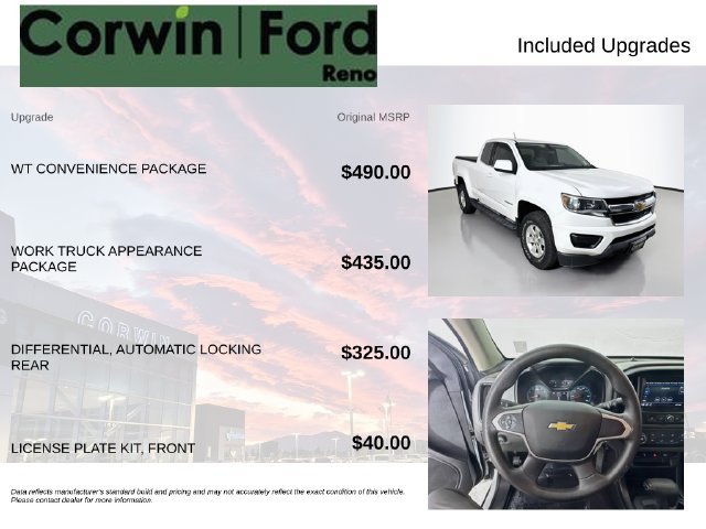 Used 2019 Chevrolet Colorado W/T w/ WT Convenience Package RWD image 3