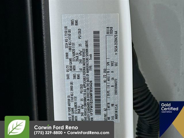 Certified 2021 Ford F150 Platinum w/ Equipment Group 701A High image 37