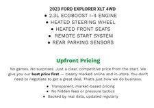 Certified 2023 Ford Explorer XLT w/ Equipment Group 202A AWD/4WD image 2