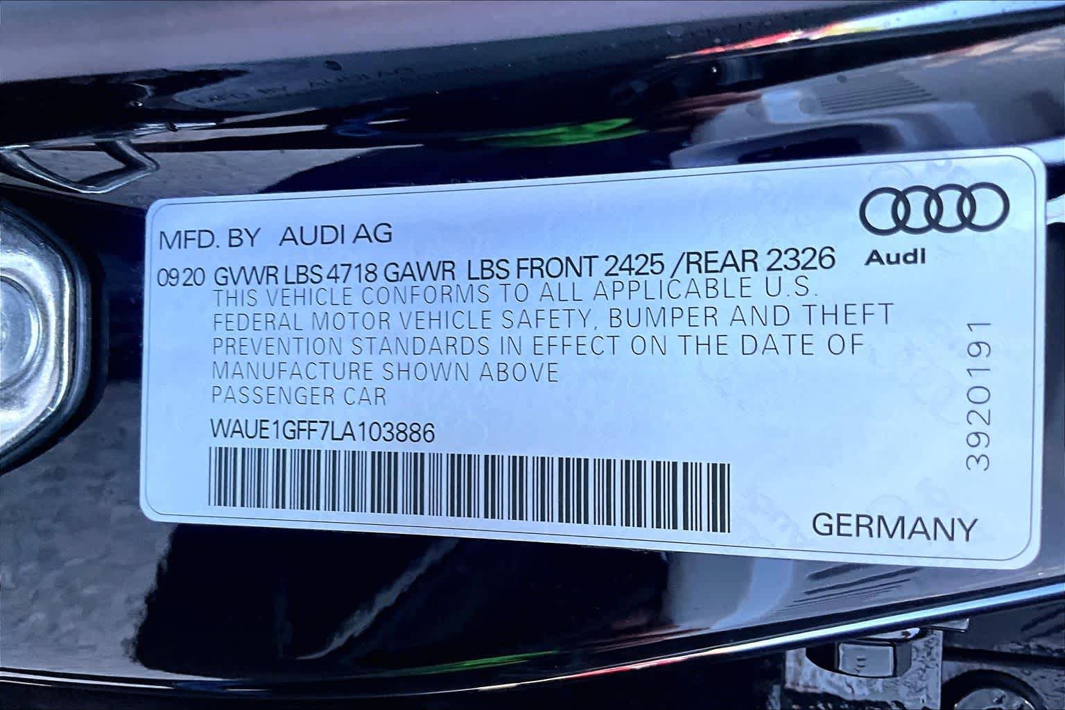 Used 2020 Audi S3 Premium Plus w/ Premium Plus Package AWD/4WD image 34