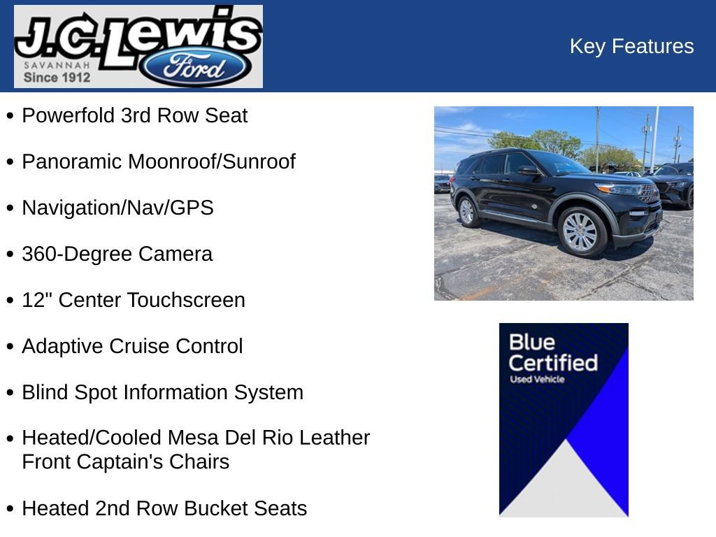 Certified 2022 Ford Explorer King Ranch RWD image 35
