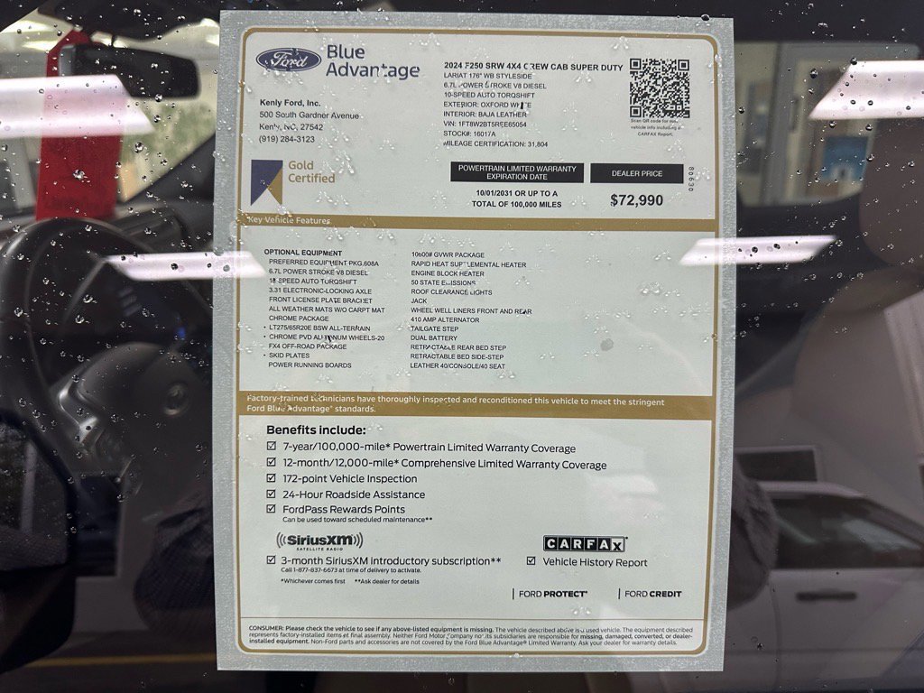 Certified 2024 Ford F250 Lariat w/ Chrome Package image 10