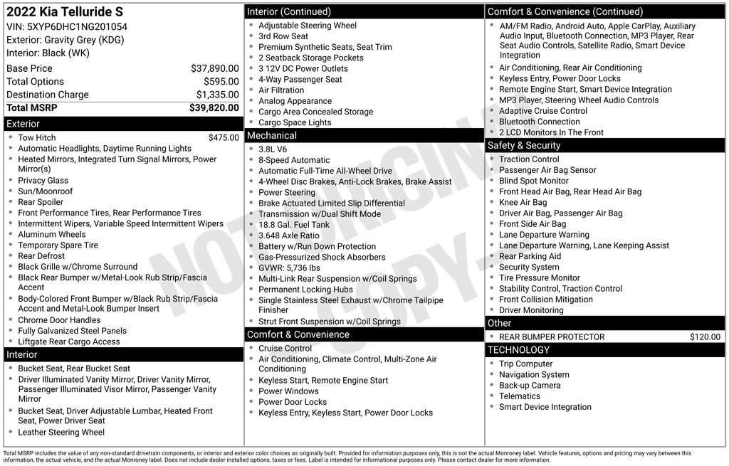 Used 2022 Kia Telluride S image 13