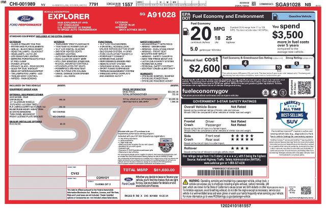 Certified 2025 Ford Explorer ST AWD/4WD image 3