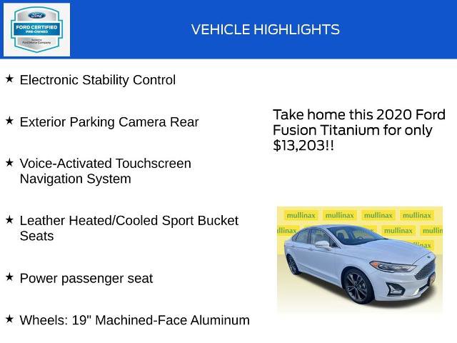 Certified 2020 Ford Fusion Titanium image 19