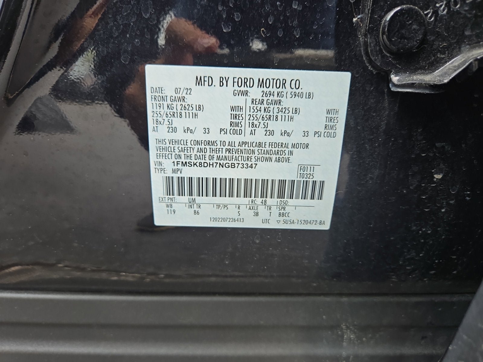 Certified 2022 Ford Explorer XLT AWD/4WD image 27