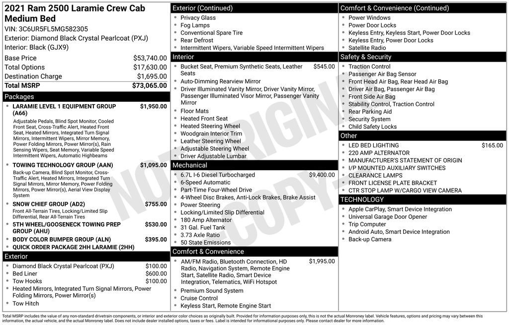 Used 2021 RAM 2500 Laramie image 37