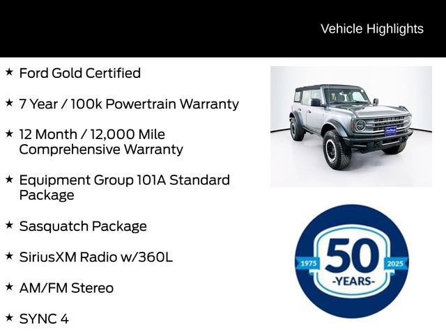 Certified 2022 Ford Bronco 4-Door w/ Sasquatch Package image 10
