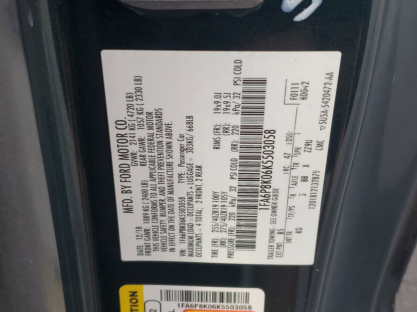 Certified 2019 Ford Mustang Bullitt w/ Bullitt Electronics Package image 27