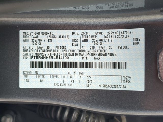 Certified 2024 Ford Ranger XLT w/ FX4 Off-Road Package AWD/4WD image 29