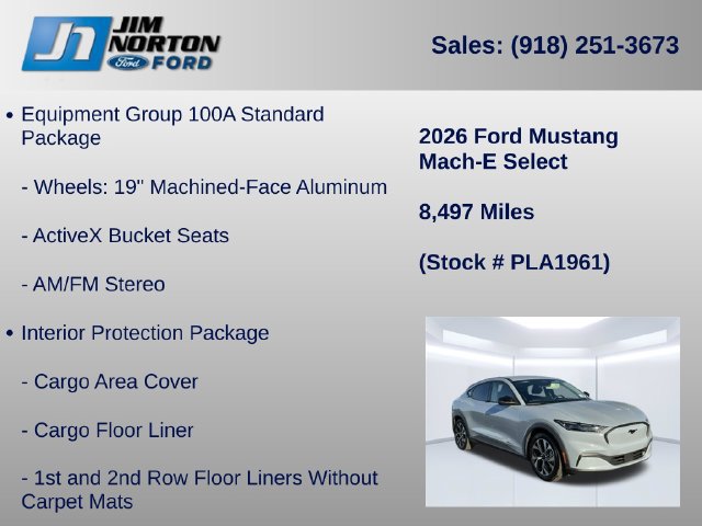 Certified 2026 Ford Mustang Mach-E Select w/ Interior Protection Package RWD image 11
