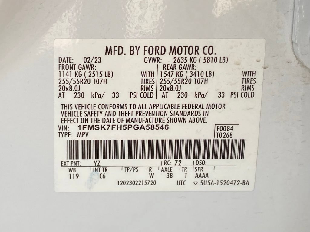 Certified 2023 Ford Explorer Limited w/ Equipment Group 301A RWD image 33