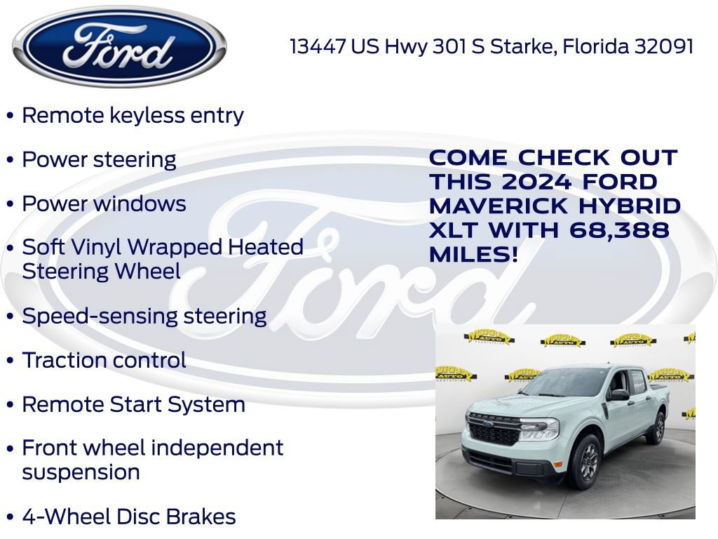 Certified 2024 Ford Maverick XLT w/ XLT Luxury Package FWD image 32