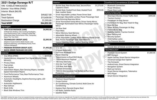 Used 2021 Dodge Durango R/T w/ Tow 'N Go Package image 11