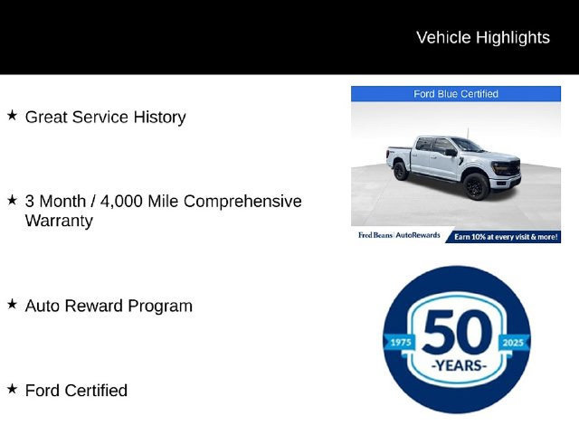 Certified 2025 Ford F150 XLT w/ Equipment Group 302A MID AWD/4WD image 8