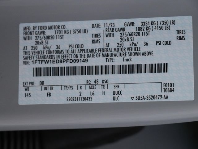 Certified 2023 Ford F150 XLT w/ Equipment Group 302A High AWD/4WD image 32