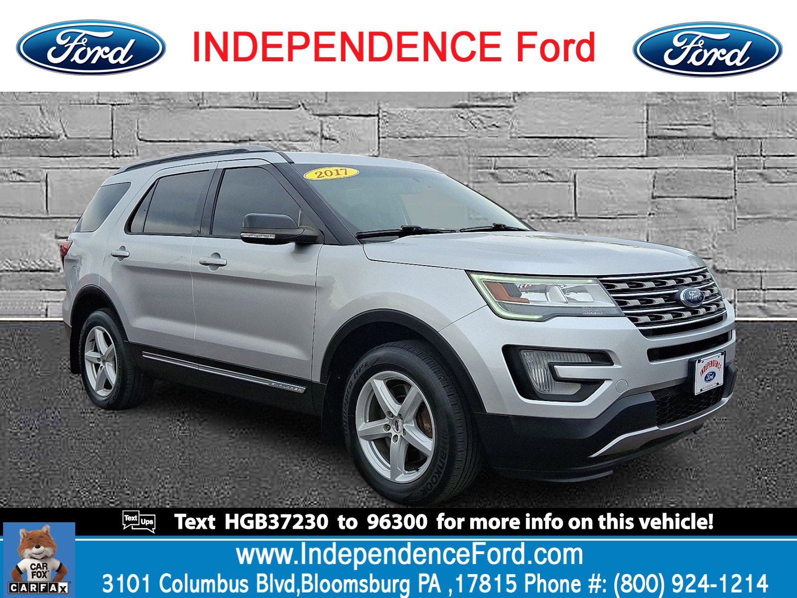 Certified 2017 Ford Explorer XLT w/ Equipment Group 201A