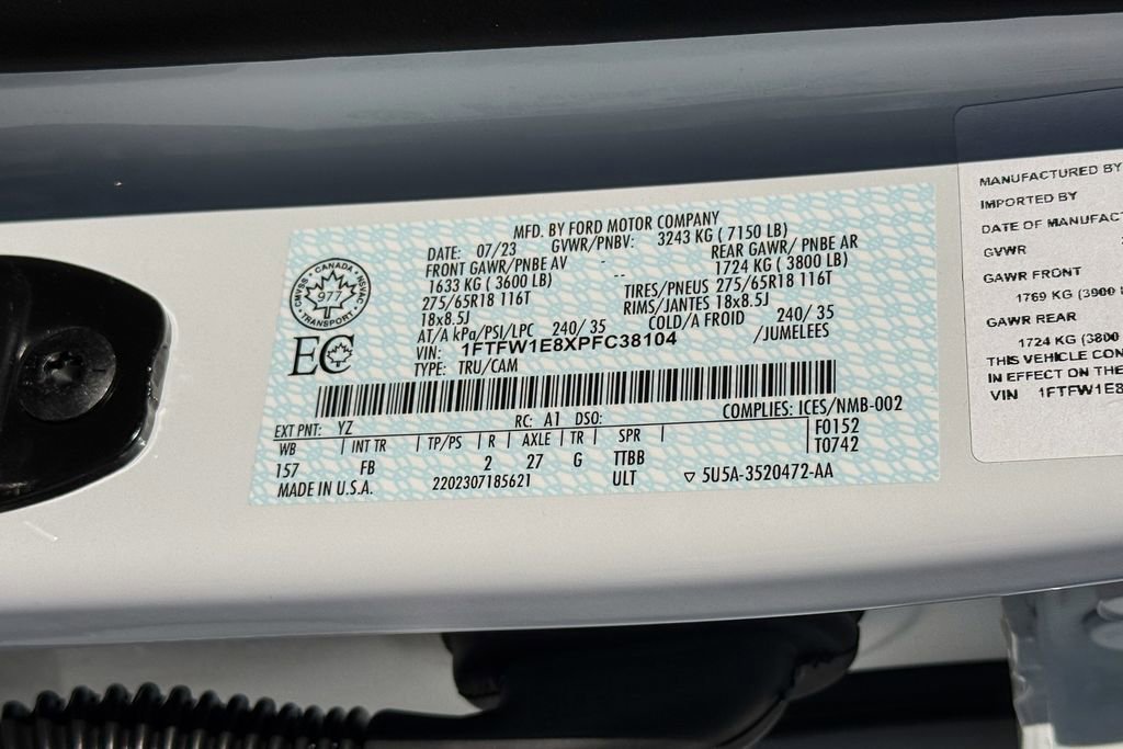 Certified 2023 Ford F150 XLT w/ Equipment Group 302A High image 26