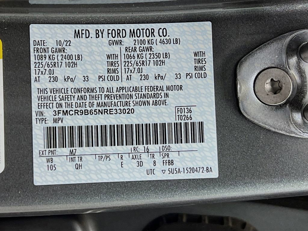 Certified 2022 Ford Bronco Sport Big Bend w/ Convenience Package image 37