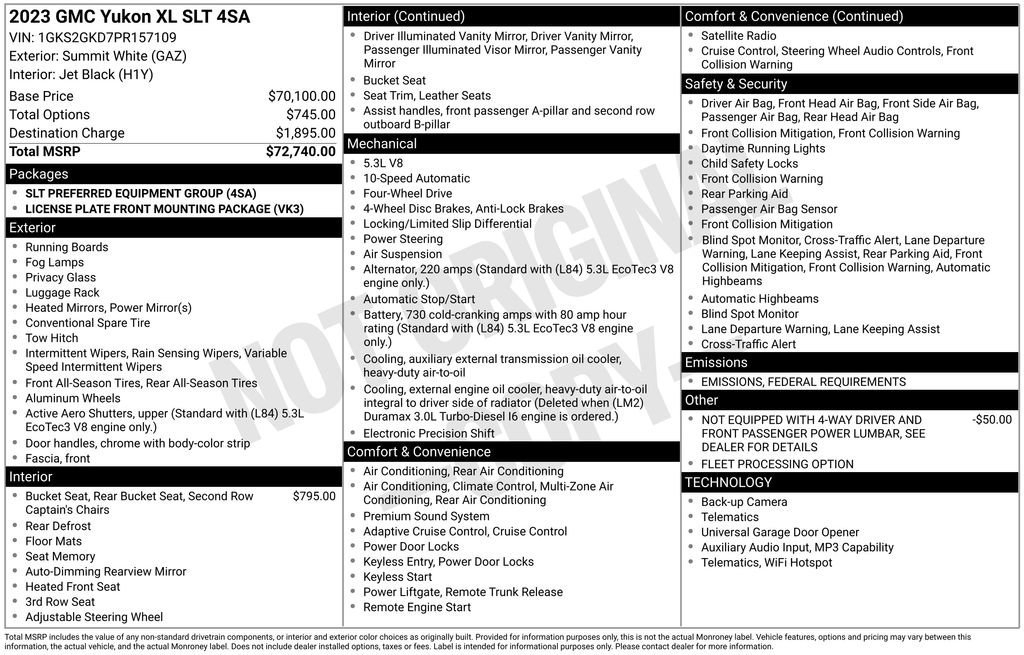 Used 2023 GMC Yukon XL SLT image 6