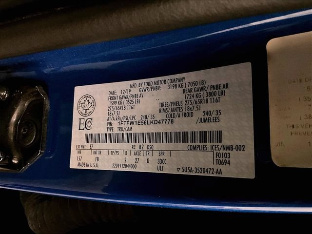 Certified 2020 Ford F150 XLT w/ Equipment Group 301A Mid AWD/4WD image 33