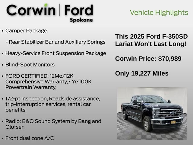 Certified 2025 Ford F350 Lariat w/ Camper Package AWD/4WD image 6