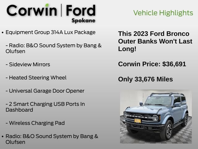 Certified 2023 Ford Bronco Outer Banks AWD/4WD image 13