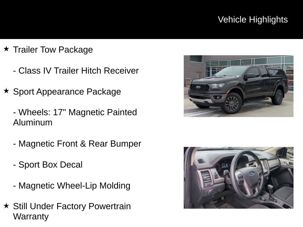 Certified 2019 Ford Ranger XLT w/ Equipment Group 301A Mid image 11