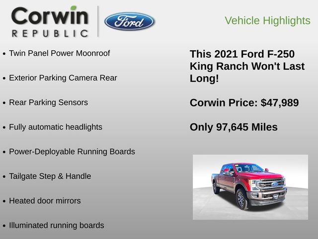 Certified 2021 Ford F250 King Ranch w/ King Ranch Ultimate Package image 12