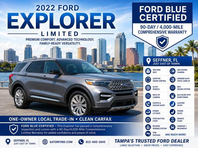 Certified 2022 Ford Explorer Limited w/ Equipment Group 301A RWD image 13