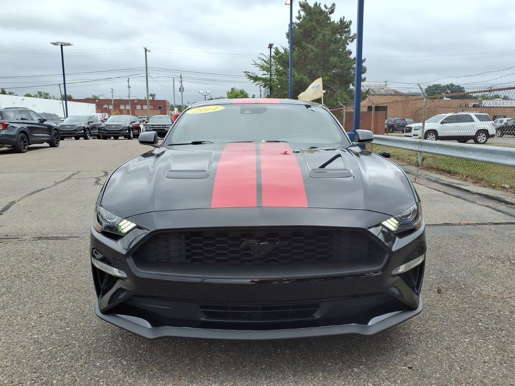 Certified 2021 Ford Mustang Premium w/ Carbon Sport Interior Package RWD image 3