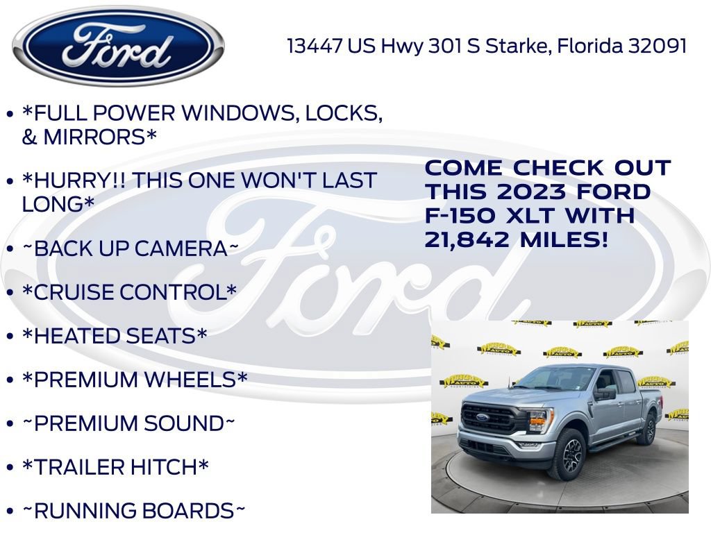 Certified 2023 Ford F150 XLT w/ Equipment Group 302A High AWD/4WD image 12