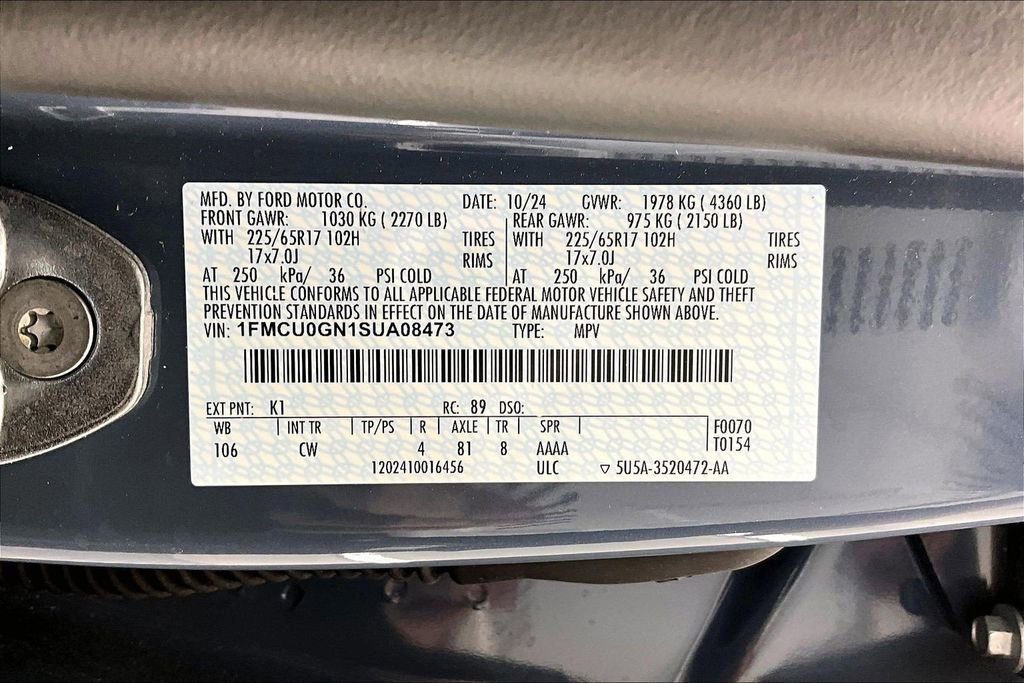Certified 2025 Ford Escape Active w/ Active Premium Tech Pack FWD image 35