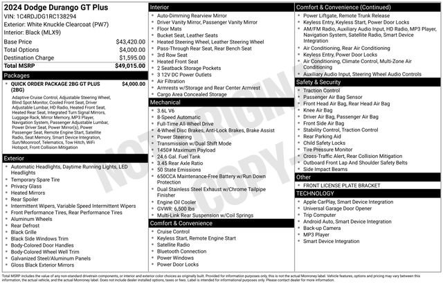 Used 2024 Dodge Durango GT image 6