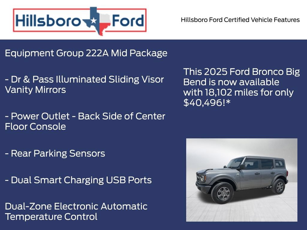 Certified 2025 Ford Bronco Big Bend AWD/4WD image 9